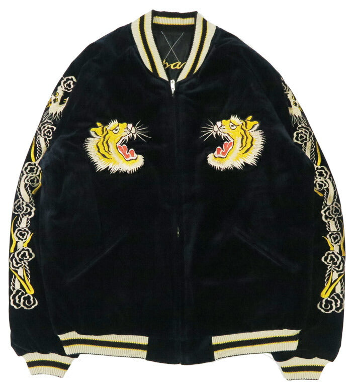 テーラー東洋 テイラー東洋 Tailor Toyo ベロア×キルト サテン スカジャン ROARING TIGER × JAPAN MAP ジャケット ベルベット 別珍 TT15792-128