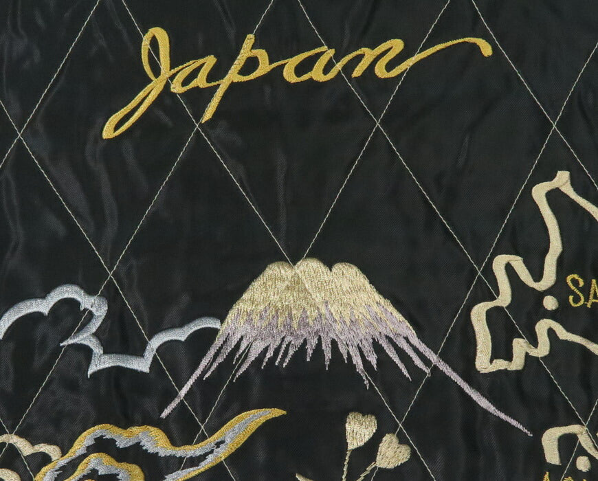 テーラー東洋 テイラー東洋 Tailor Toyo ベロア×キルト サテン スカジャン ROARING TIGER × JAPAN MAP ジャケット ベルベット 別珍 TT15792-128