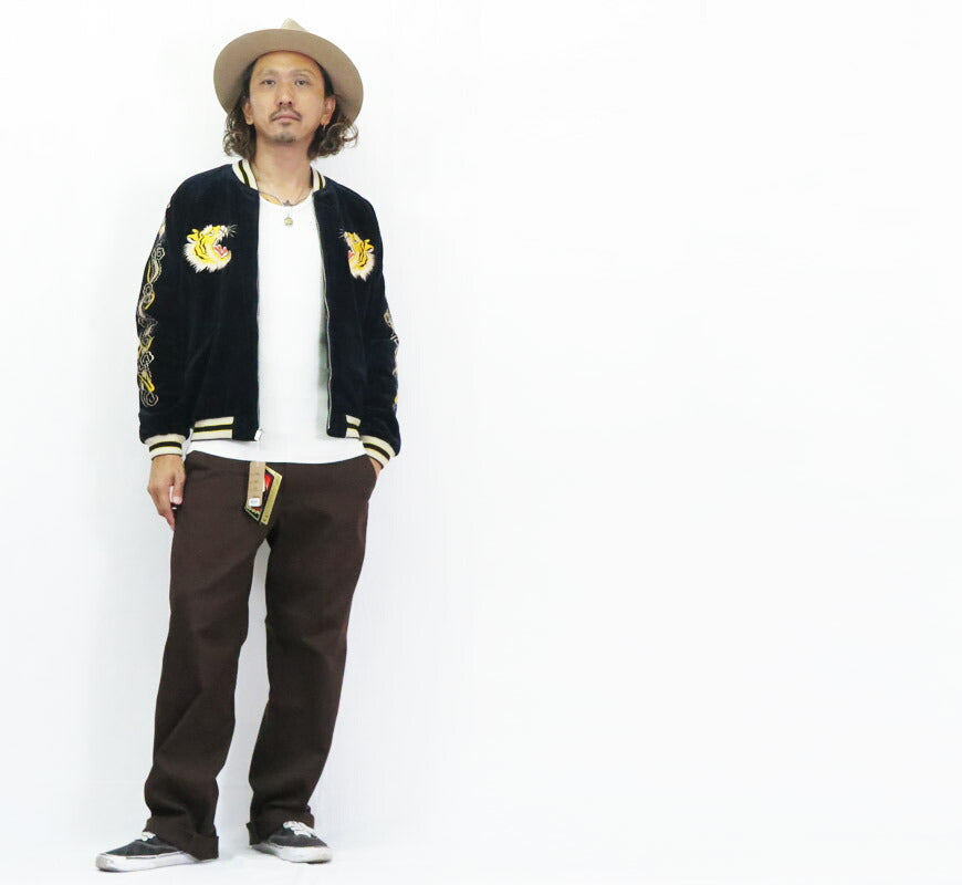 テーラー東洋 テイラー東洋 Tailor Toyo ベロア×キルト サテン スカジャン ROARING TIGER × JAPAN MAP ジャケット ベルベット 別珍 TT15792-128