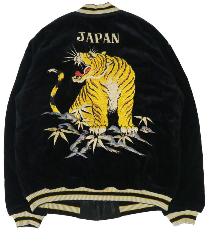 テーラー東洋 テイラー東洋 Tailor Toyo ベロア×キルト サテン スカジャン ROARING TIGER × JAPAN MAP ジャケット ベルベット 別珍 TT15792-128