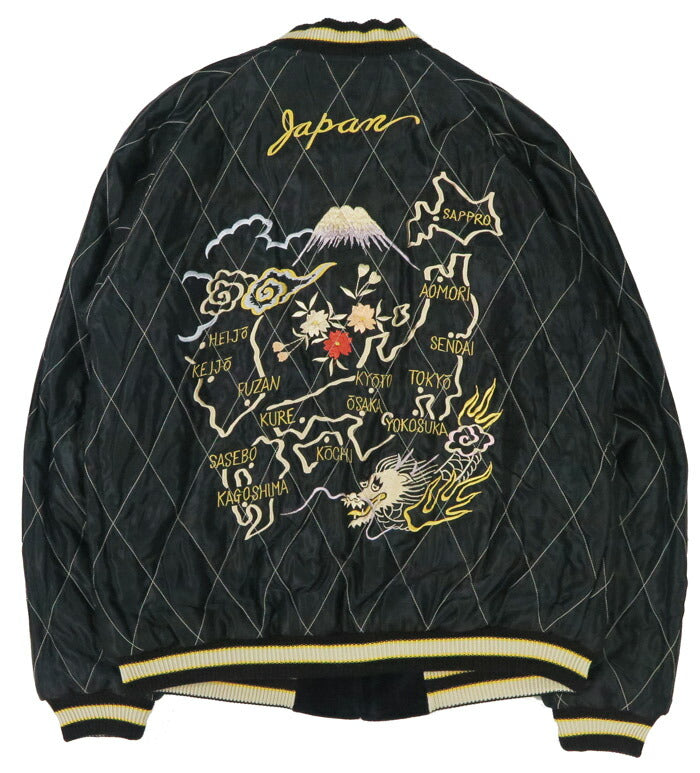 テーラー東洋 テイラー東洋 Tailor Toyo ベロア×キルト サテン スカジャン ROARING TIGER × JAPAN MAP ジャケット ベルベット 別珍 TT15792-128