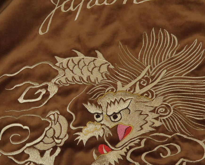 テーラー東洋 テイラー東洋 Tailor Toyo ベロア×キルト サテン スカジャン WHITE DRAGON × BLACK EAGLE ジャケット ベルベット 別珍 TT15792-138