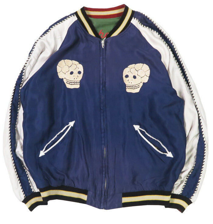 テーラー東洋 テイラー東洋 Tailor Toyo リバーシブル サテン スカジャン エイジング加工モデル SNAKE / SKULL × DRAGON HEAD ジャケット TT15793