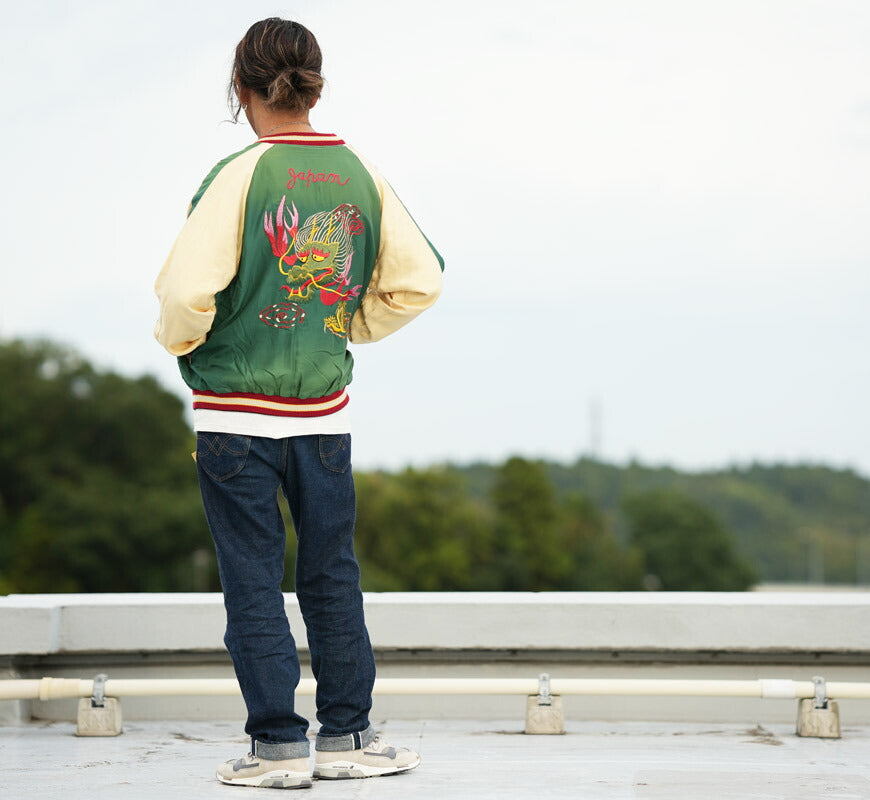 テーラー東洋 テイラー東洋 Tailor Toyo リバーシブル サテン スカジャン エイジング加工モデル SNAKE / SKULL × DRAGON HEAD ジャケット TT15793