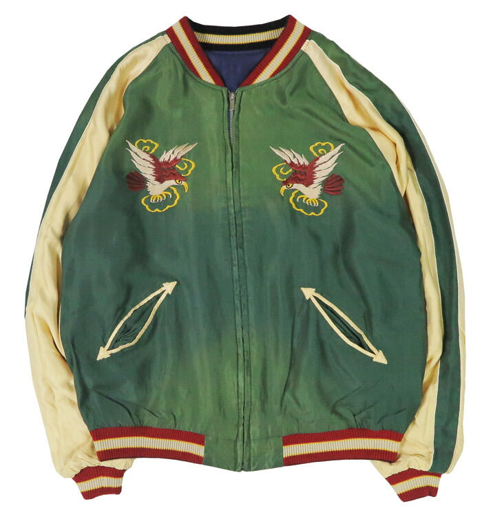 テーラー東洋 テイラー東洋 Tailor Toyo リバーシブル サテン スカジャン エイジング加工モデル SNAKE / SKULL × DRAGON HEAD ジャケット TT15793