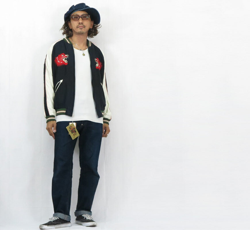 テーラー東洋 テイラー東洋 Tailor Toyo リバーシブル サテン スカジャン エイジング加工モデル RED TIGER × EAGLE ジャケット TT15793