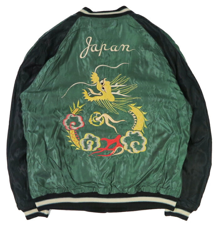 テーラー東洋 テイラー東洋 Tailor Toyo 2TONE ベロア × サテン スカジャン TIGER HEAD × GOLD DRAGON ジャケット TT15795