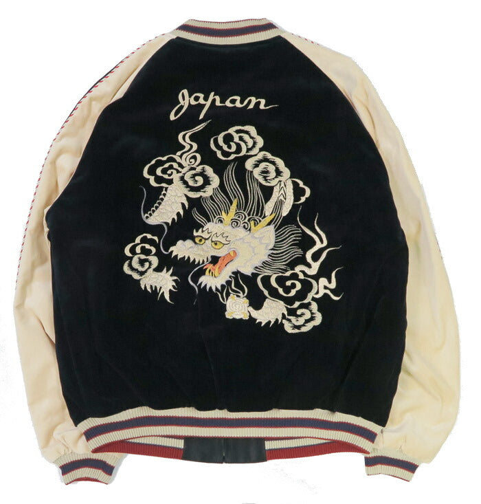 テーラー東洋 テイラー東洋 Tailor Toyo 2TONE ベロア × サテン スカジャン WHITE DRAGON × EAGLE ジャケット TT15795