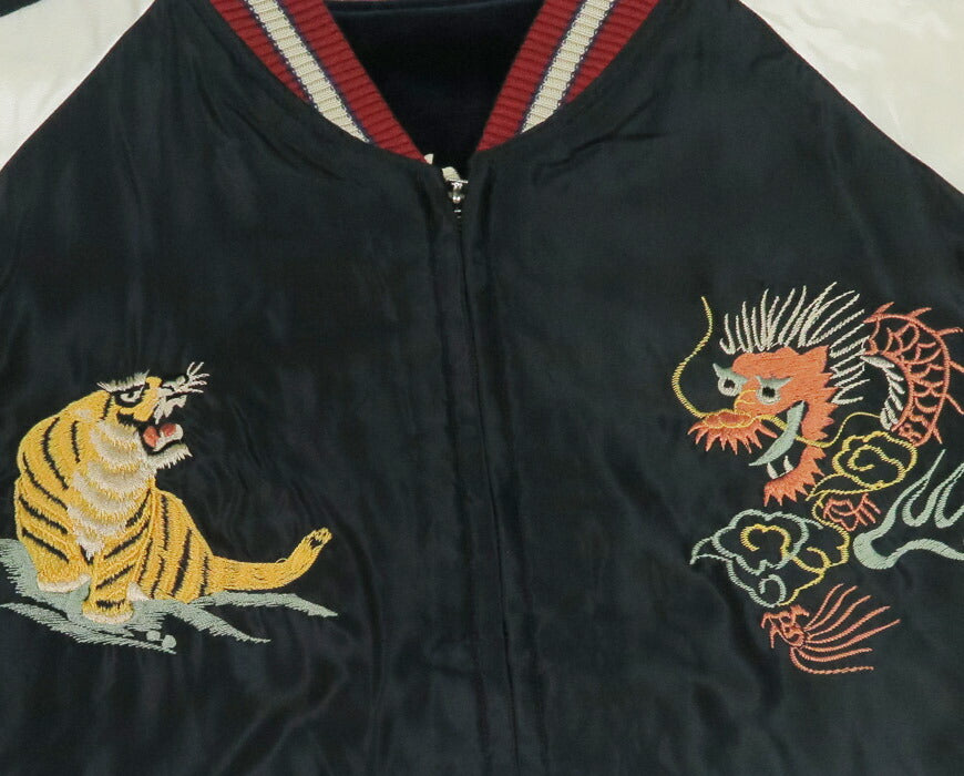 テーラー東洋 テイラー東洋 Tailor Toyo 2TONE ベロア × サテン スカジャン WHITE DRAGON × EAGLE ジャケット TT15795