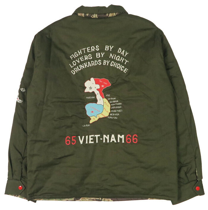 テーラー東洋 テイラー東洋 Tailor Toyo ベトナム ジャケット ベトジャン リバーシブル VIET-NAM MAP × LANDSCAPE ジャンパー TT15800