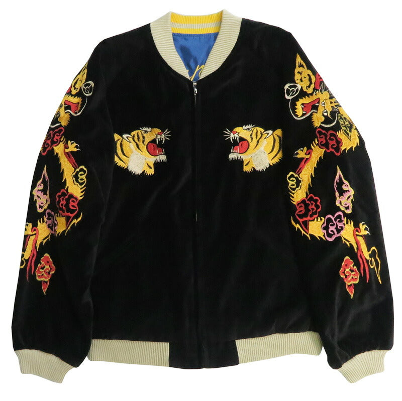 テーラー東洋 テイラー東洋 Tailor Toyo 2026年新春限定 ベロア × サテン スカジャン GOLD DRAGON & GOLD TIGER × JAPAN MAP TT1584
