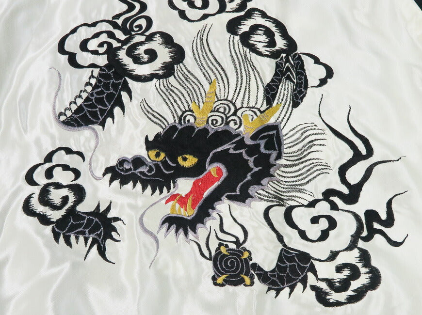 Tailor Toyo Taylor Toyo Wende-Acetat-Satin Sukajan ROARING TIGER × BLACK DRAGON Stickjacke TT15877-119 【Frühjahr/Sommer 2026 Neuheit】