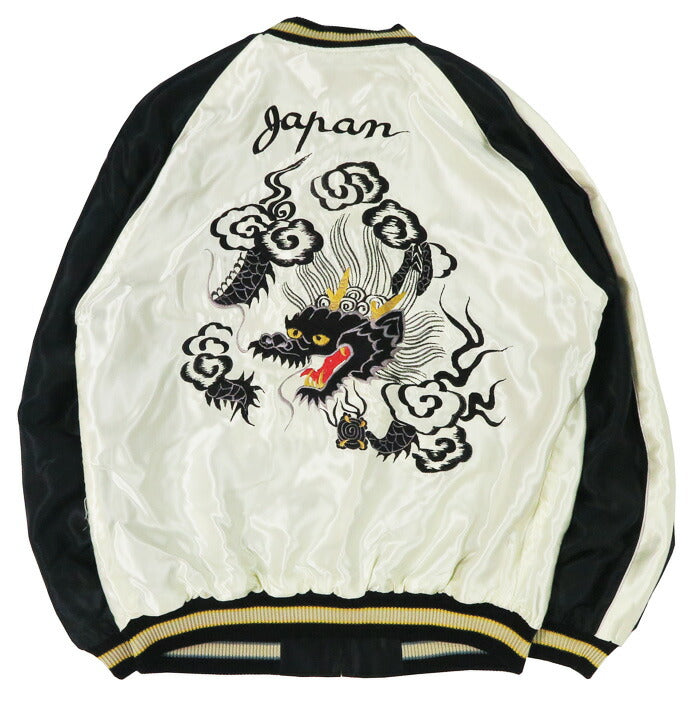 Tailor Toyo Taylor Toyo Wende-Acetat-Satin Sukajan ROARING TIGER × BLACK DRAGON Stickjacke TT15877-119 【Frühjahr/Sommer 2026 Neuheit】