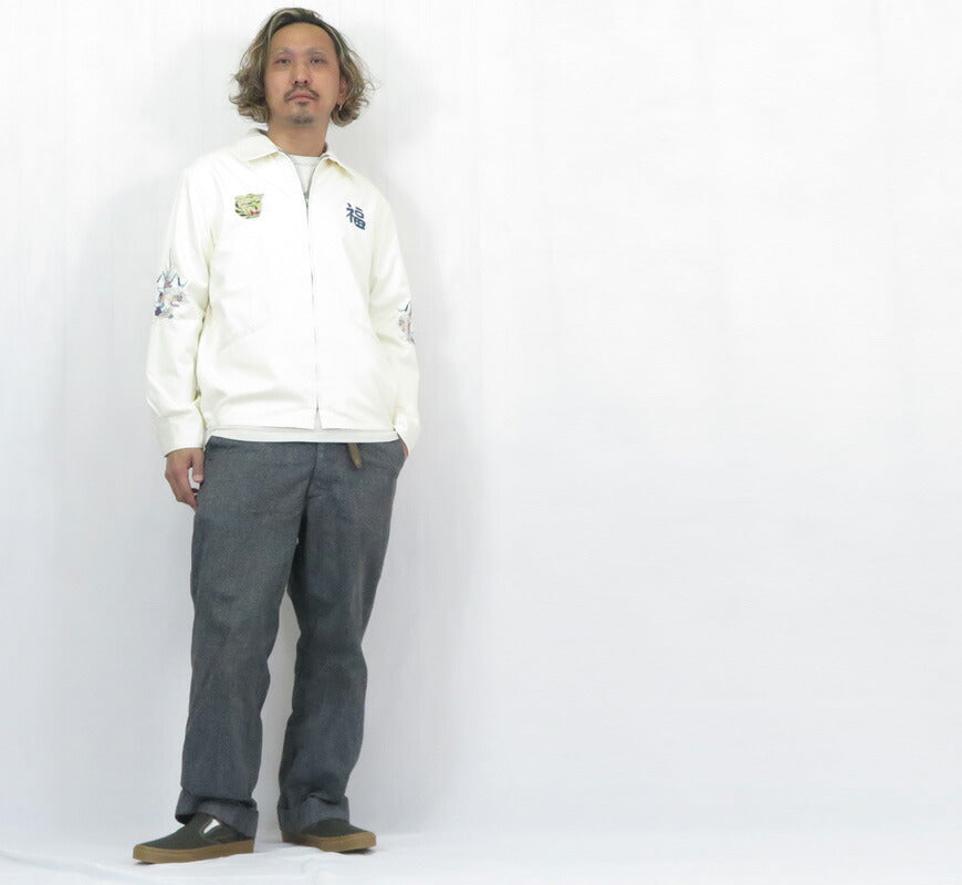 Tailor Toyo Tailor Toyo Vietnam Jacke Viet-Jacke VIETNAM-KARTE Mitte 1960er Stickerei Baumwolljacke TT15892-105 【Frühjahr/Sommer 2026 Neuerscheinung】