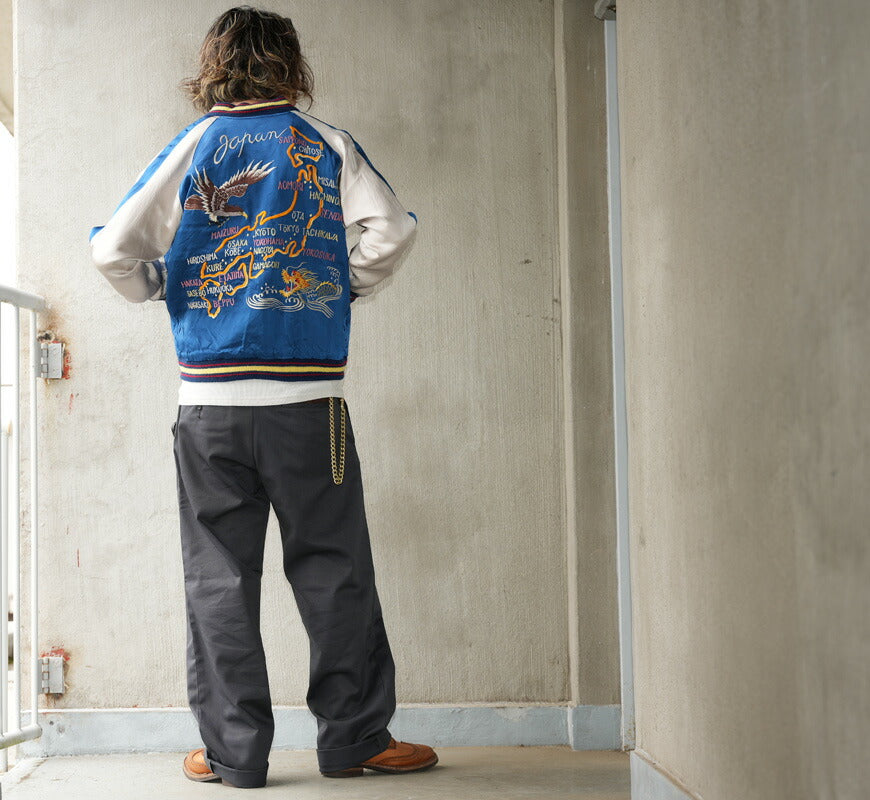 テーラー東洋 テイラー東洋 Tailor Toyo Reversibele acetaat satijn Sukajan Minato Shō SPECIAL EDITION EAGLE & DRAGON × JAPAN MAP Souvenir jas jumper TT15911 【2026年春夏新作】