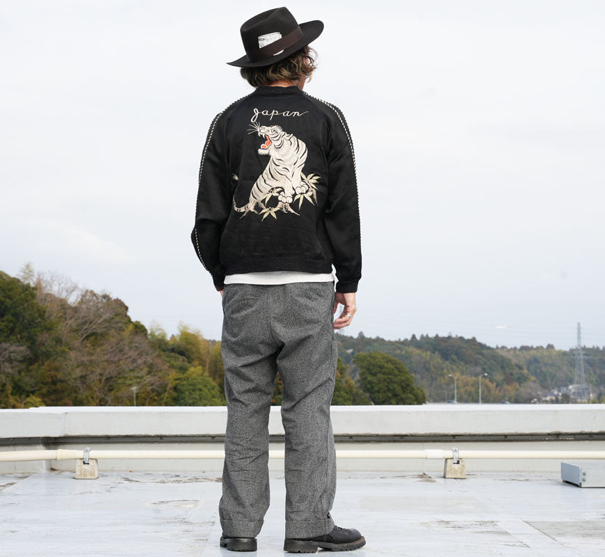 テーラー東洋 テイラー東洋 Tailor Toyo Áo khoác satin acetate hai mặt kiểu Sukajan phiên bản đặc biệt WHITE TIGER” × “JAPAN MAP Áo khoác kỷ niệm TT15912 【Bộ sưu tập Xuân Hè 2026】