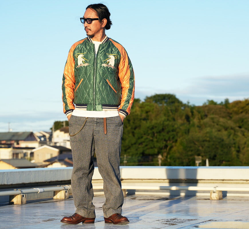 テーラー東洋 テイラー東洋 Tailor Toyo キルト サテン スカジャン MOOSE × ALASKAN EAGLE ジャケット 両面アセテート 中綿入り TT15973-119 【2026年秋冬新作】
