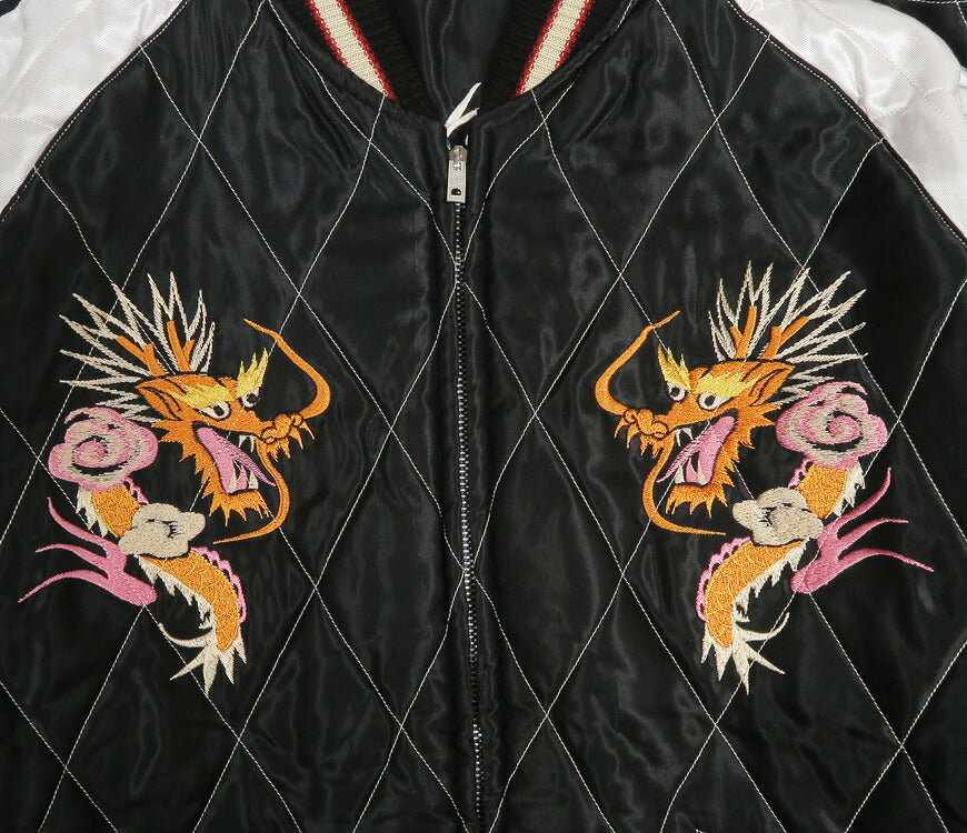 テーラー東洋 テイラー東洋 Tailor Toyo キルト サテン スカジャン WHITE TIGER × DUELLING DRAGONS ジャケット 両面アセテート 中綿入り TT15973-219 【2026年秋冬新作】