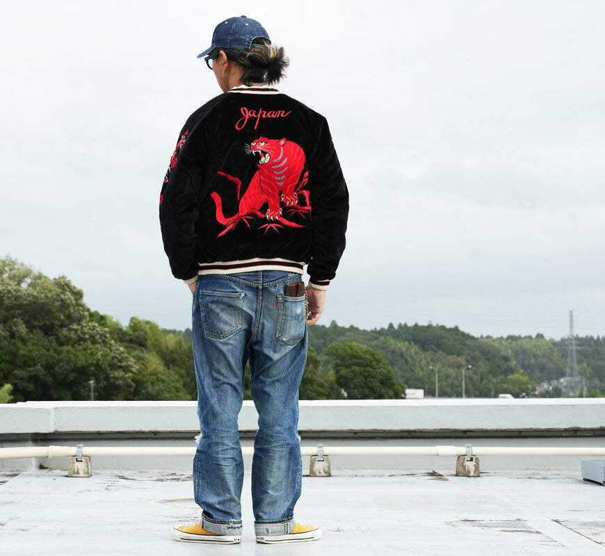 テーラー東洋 テイラー東洋 Tailor Toyo ベロア×キルト サテン スカジャン RED TIGER × LANDSCAPE ジャケット ベルベット 別珍 TT15974-119 【2026年秋冬新作】