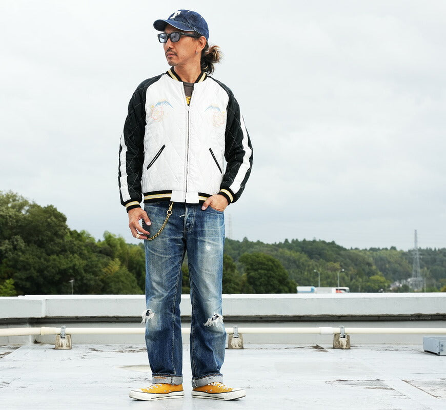 テーラー東洋 テイラー東洋 Tailor Toyo ベロア×キルト サテン スカジャン RED TIGER × LANDSCAPE ジャケット ベルベット 別珍 TT15974-119 【2026年秋冬新作】