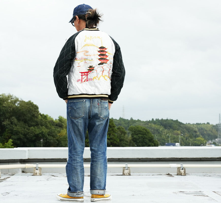 テーラー東洋 テイラー東洋 Tailor Toyo ベロア×キルト サテン スカジャン RED TIGER × LANDSCAPE ジャケット ベルベット 別珍 TT15974-119 【2026年秋冬新作】