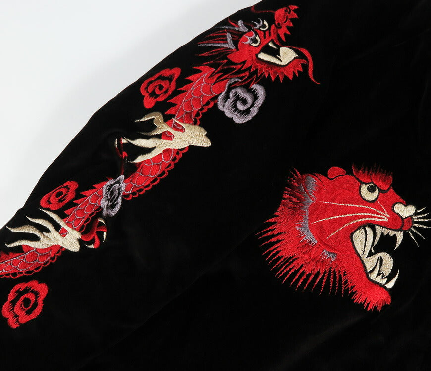 テーラー東洋 テイラー東洋 Tailor Toyo ベロア×キルト サテン スカジャン RED TIGER × LANDSCAPE ジャケット ベルベット 別珍 TT15974-119 【2026年秋冬新作】