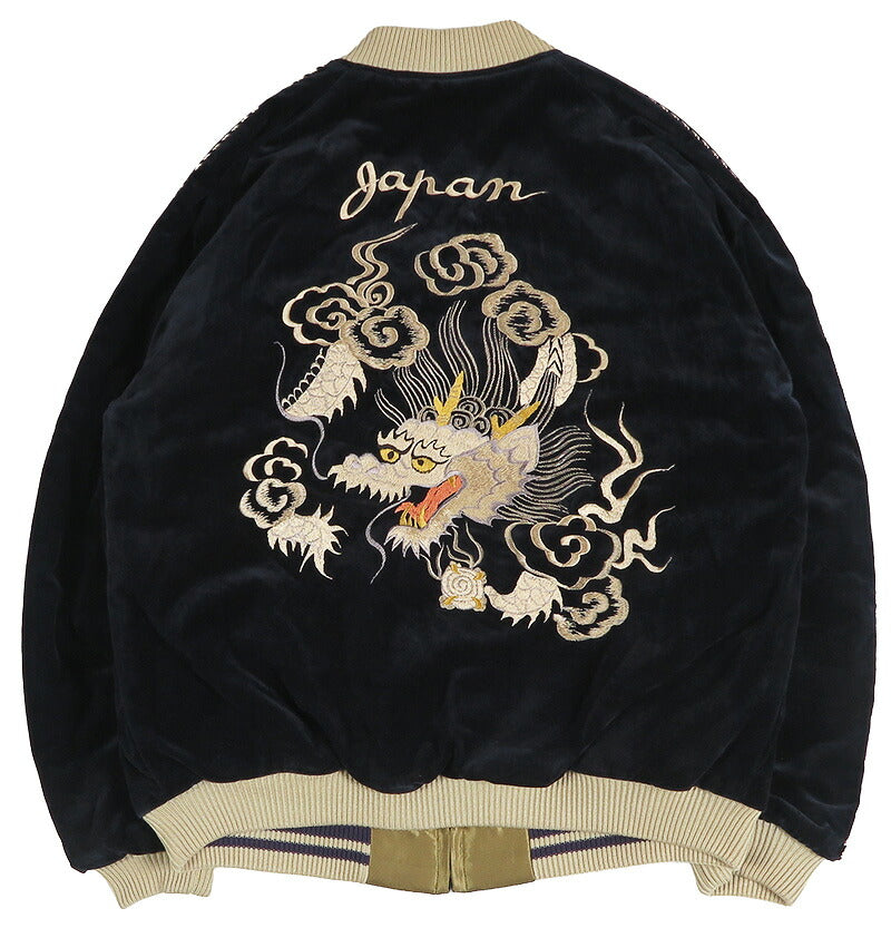 テーラー東洋 テイラー東洋 Tailor Toyo ベロア×キルト サテン スカジャン WHITE DRAGON × JAPAN MAP ジャケット ベルベット 別珍 TT15974-128 【2026年秋冬新作】