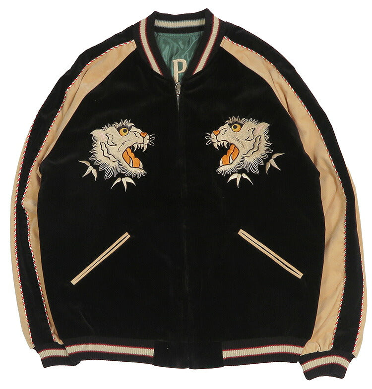 テーラー東洋 テイラー東洋 Tailor Toyo 2TONE ベロア × サテン スカジャン WHITE TIGER × GOLD DRAGON ジャケット TT15975-119 【2026年秋冬新作】
