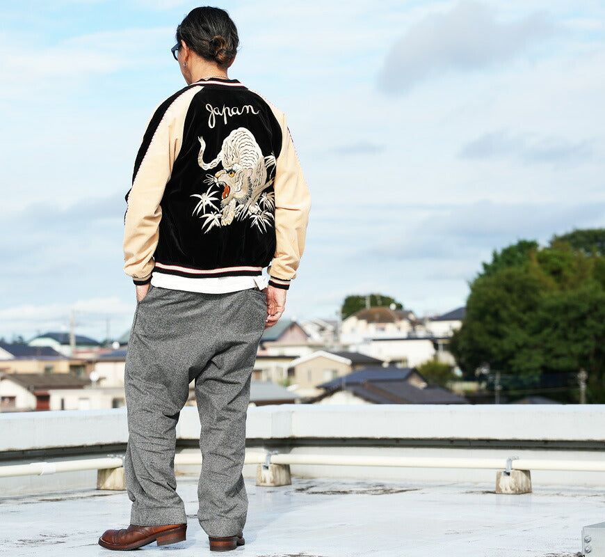 テーラー東洋 テイラー東洋 Tailor Toyo 2TONE ベロア × サテン スカジャン WHITE TIGER × GOLD DRAGON ジャケット TT15975-119 【2026年秋冬新作】