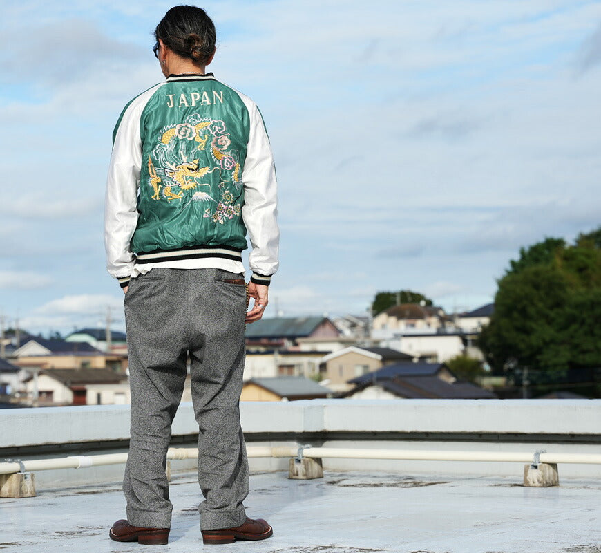 テーラー東洋 テイラー東洋 Tailor Toyo 2TONE ベロア × サテン スカジャン WHITE TIGER × GOLD DRAGON ジャケット TT15975-119 【2026年秋冬新作】