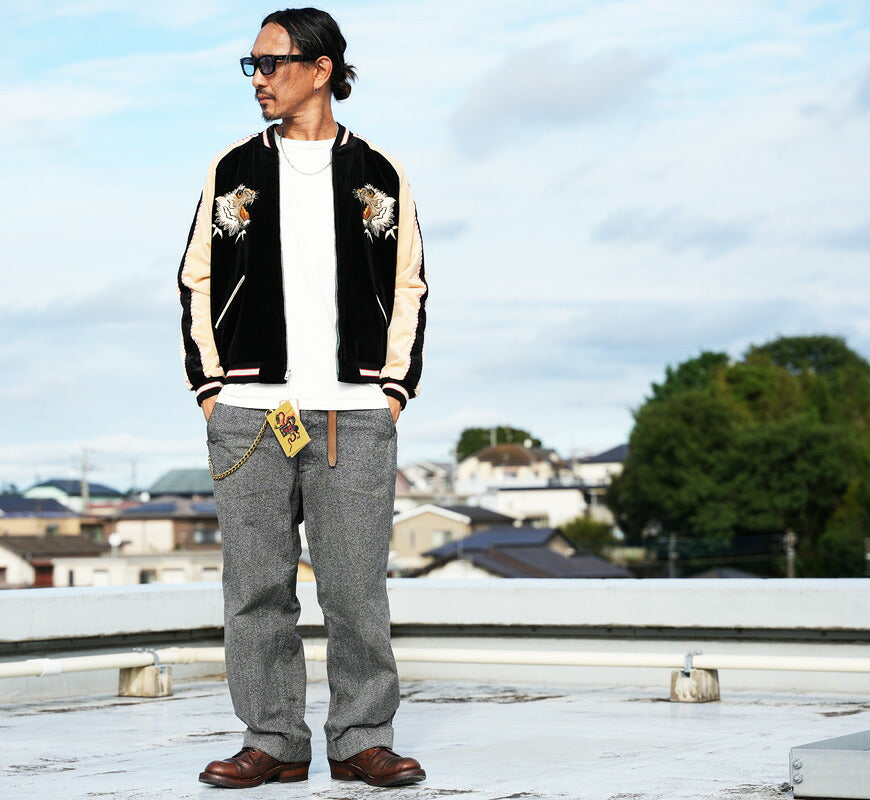 テーラー東洋 テイラー東洋 Tailor Toyo 2TONE ベロア × サテン スカジャン WHITE TIGER × GOLD DRAGON ジャケット TT15975-119 【2026年秋冬新作】