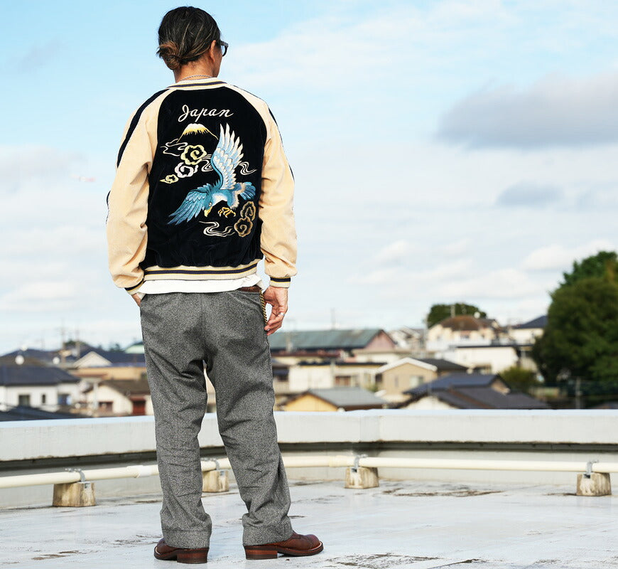 テーラー東洋 テイラー東洋 Tailor Toyo 2TONE ベロア × サテン スカジャン BLUE EAGLE × ROARING TIGER ジャケット TT15975-128 【2026年秋冬新作】