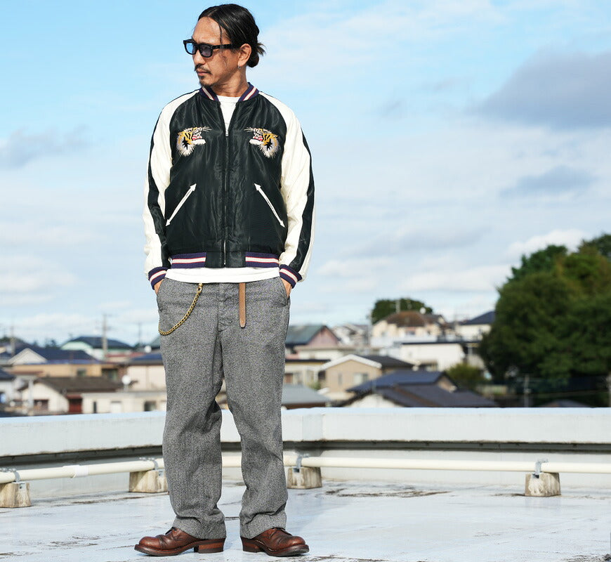 テーラー東洋 テイラー東洋 Tailor Toyo 2TONE ベロア × サテン スカジャン BLUE EAGLE × ROARING TIGER ジャケット TT15975-128 【2026年秋冬新作】