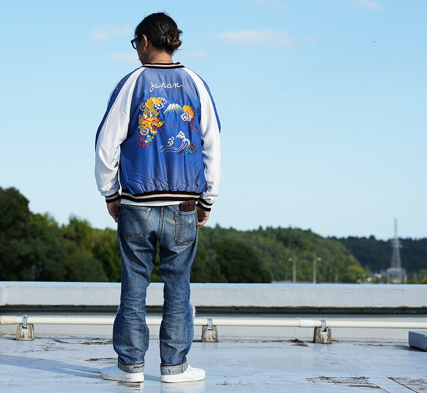 テーラー東洋 テイラー東洋 Tailor Toyo リバーシブル アセテート サテン スカジャン ROARING TIGER × OLD DRAGON エイジングモデル ユーズド加工 刺繍 ジャケット TT15976-119 【2026年秋冬新作】