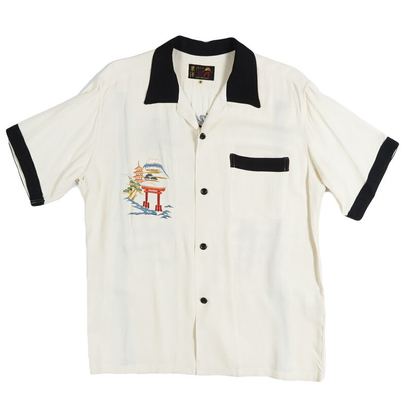 テーラー東洋 Tailor Toyo 半袖 スカ刺繍 ボウリングシャツ SUKA SHIRT "JAPAN MAP" TT39699 【2026年春夏新作】