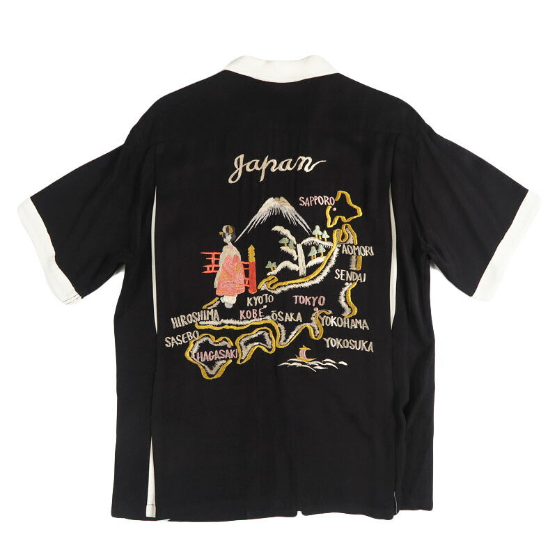 テーラー東洋 Tailor Toyo 半袖 スカ刺繍 ボウリングシャツ SUKA SHIRT