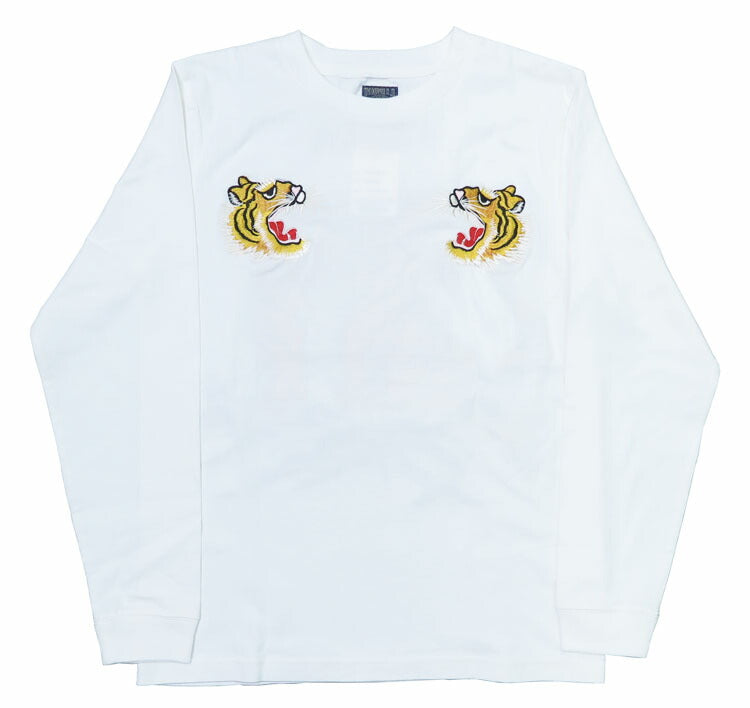 เทเลอร์โตโย Tailor Toyo เสื้อยืดแขนยาว ปักลายสก๊อต LONG SLEEVE SUKA T-SHIRT EMBROIDERED “TIGER” เทเลอร์โตโย TT69471