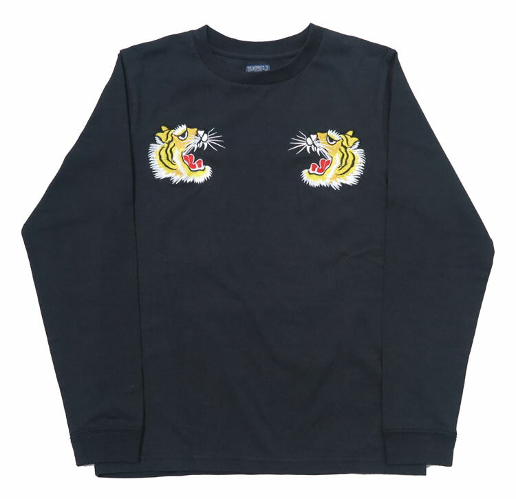 เทเลอร์โตโย Tailor Toyo เสื้อยืดแขนยาว ปักลายสก๊อต LONG SLEEVE SUKA T-SHIRT EMBROIDERED “TIGER” เทเลอร์โตโย TT69471