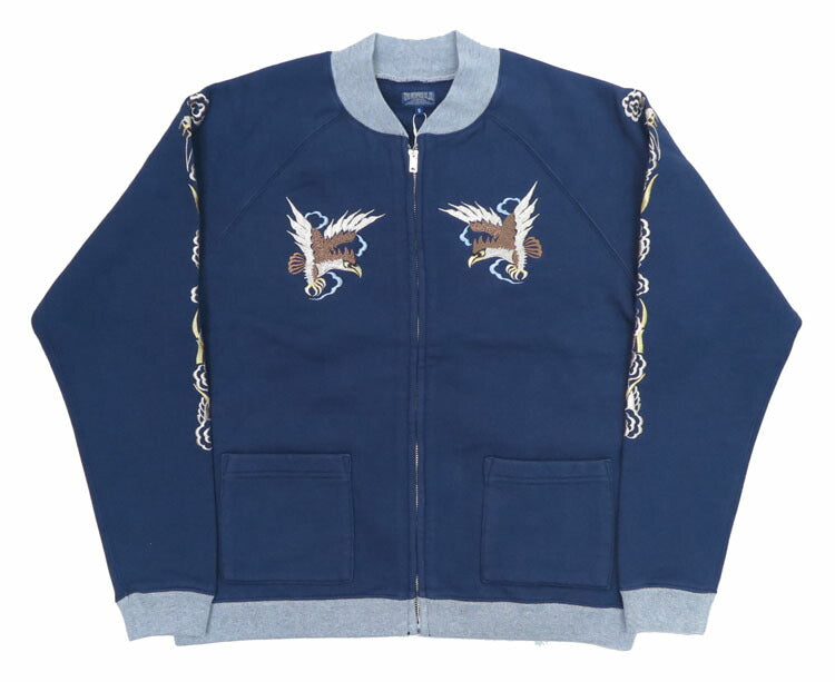 テーラー東洋 Tailor Toyo スカ刺繍 フルジップ スウェット ラグランスリーブ SUKA ZIP SWEAT EMBROIDERED "DRAGON × TIGER × EAGLE" テイラー東洋 TT69474