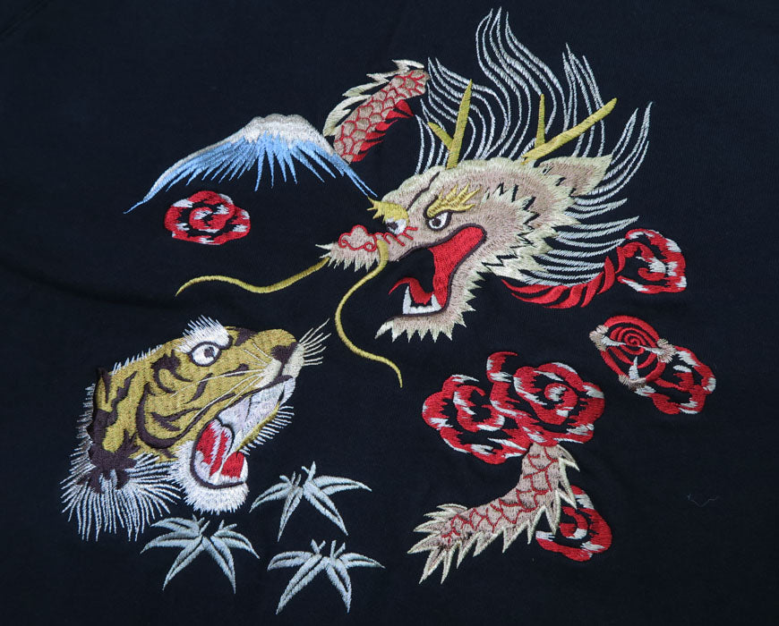 テーラー東洋 Tailor Toyo スカ刺繍 フルジップ スウェット ラグランスリーブ SUKA ZIP SWEAT EMBROIDERED "DRAGON × TIGER × EAGLE" テイラー東洋 TT69474
