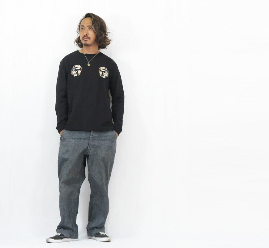 テーラー東洋 Tailor Toyo 長袖 スカ刺繍 Tシャツ LONG SLEEVE SUKA T-SHIRT EMBROIDERED “DRAGON” テイラー東洋 TT69648