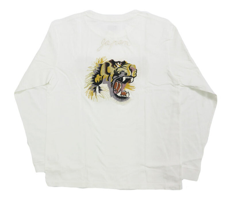 テーラー東洋 Tailor Toyo 長袖 スカ刺繍 Tシャツ LONG SLEEVE SUKA T-SHIRT EMBROIDERED “TIGER” テイラー東洋 TT69649