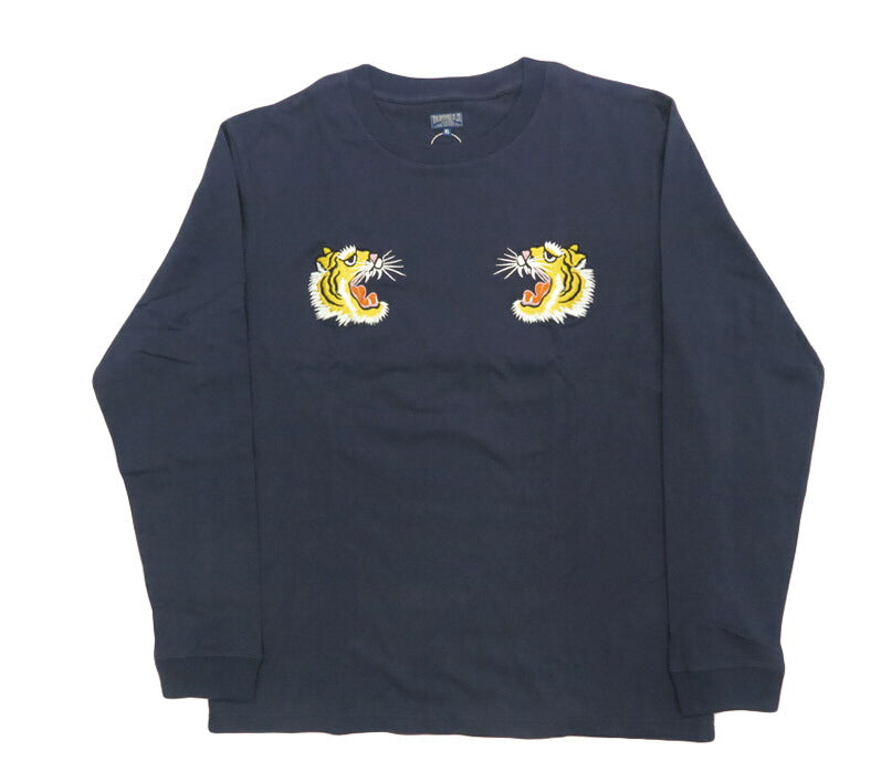 テーラー東洋 Tailor Toyo 長袖 スカ刺繍 Tシャツ LONG SLEEVE SUKA T-SHIRT EMBROIDERED “TIGER” テイラー東洋 TT69649