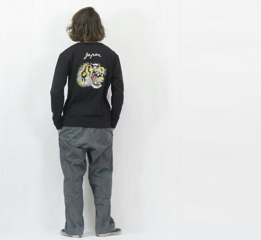 テーラー東洋 Tailor Toyo 長袖 スカ刺繍 Tシャツ LONG SLEEVE SUKA T-SHIRT EMBROIDERED “TIGER” テイラー東洋 TT69649