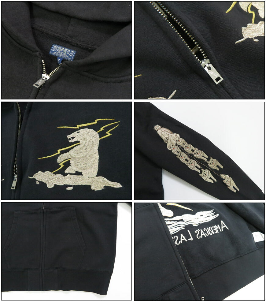 テーラー東洋 Tailor Toyo เสื้อฮู้ดซิปแขนยาวปักลายสกา SUKA ZIP PARKA ปักลาย “ALASKA” テイラー東洋 TT69652