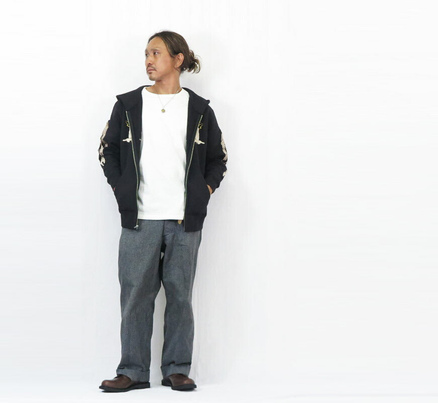テーラー東洋 Tailor Toyo เสื้อฮู้ดซิปแขนยาวปักลายสกา SUKA ZIP PARKA ปักลาย “ALASKA” テイラー東洋 TT69652