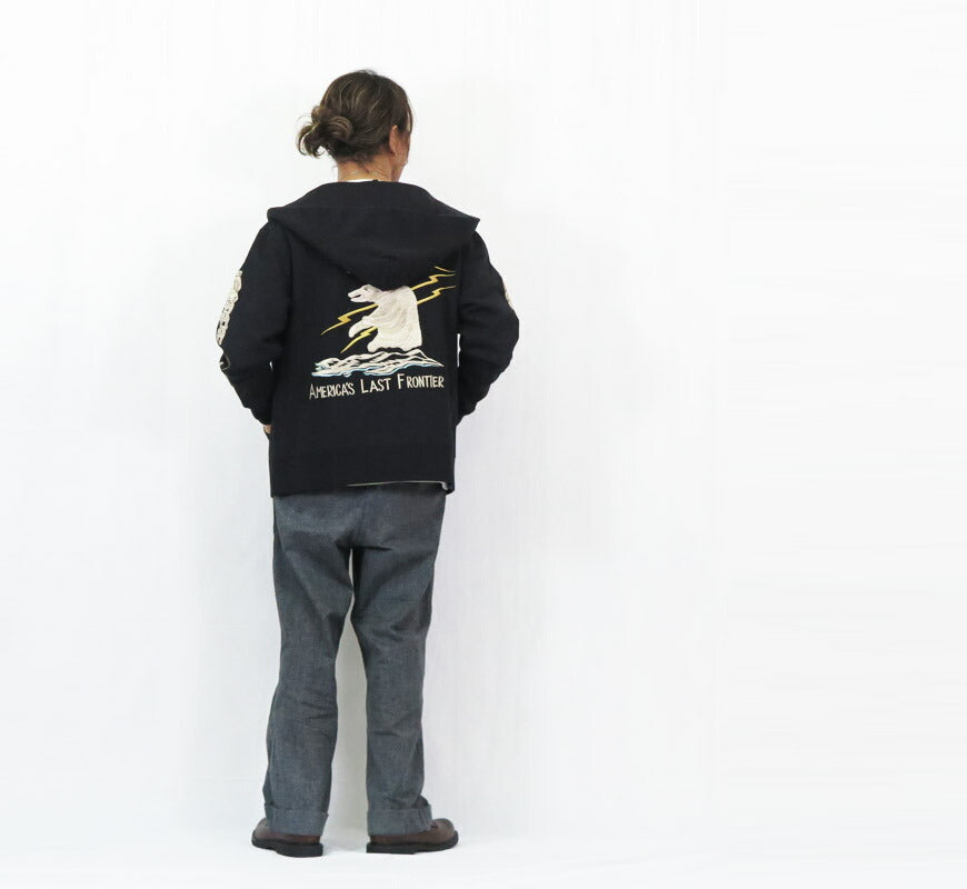 テーラー東洋 Tailor Toyo เสื้อฮู้ดซิปแขนยาวปักลายสกา SUKA ZIP PARKA ปักลาย “ALASKA” テイラー東洋 TT69652