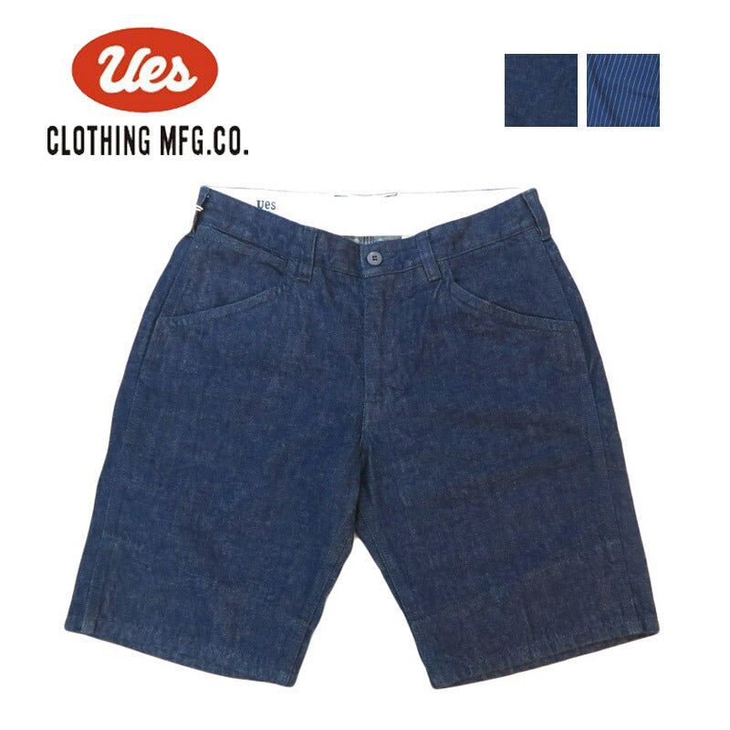 UES ウエス デニム ショーツ デニム/ウォバッシュ ショートパンツ ハーフパンツ 45D-I