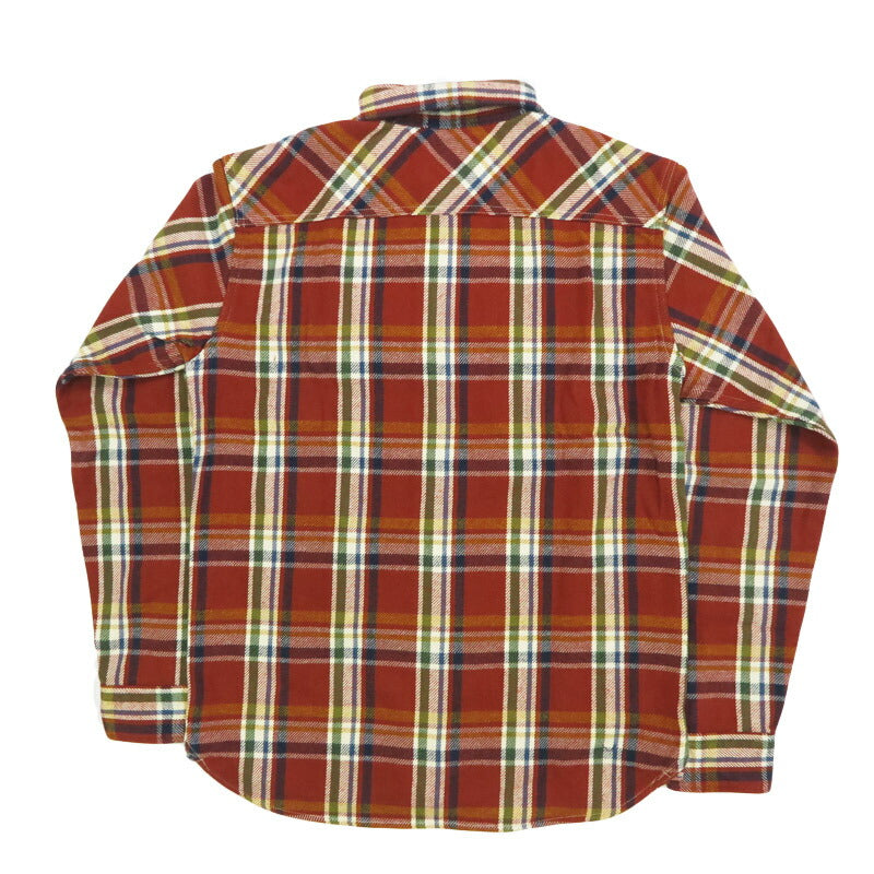UES UES Karo Vorgedrucktes Schweres Flanellhemd Langarm 502553