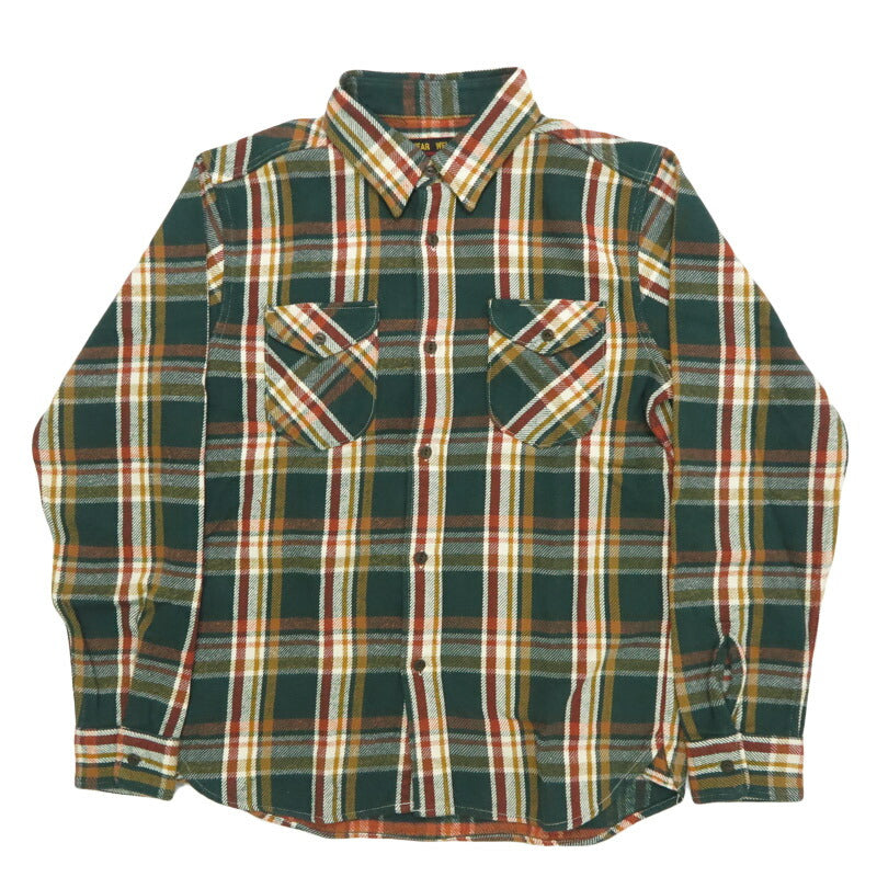 UES UES Karo Vorgedrucktes Schweres Flanellhemd Langarm 502553